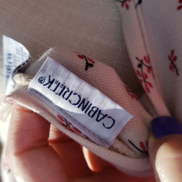 Vintage 90's Y2k Cabin Creek red ditzy floral Grandmacore relaxed fit top - Picture 5 of 6